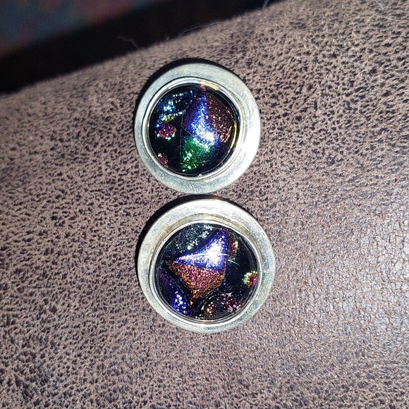 Vintage Jewelry - Vintage sterling silver womens unique clip on earrings stamped/ acid tested